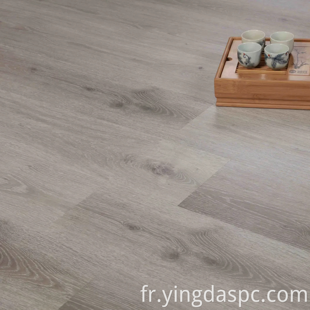 Plancher en vinyle étanche avec une couleur gris clair dégradé